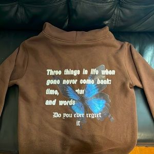 Brown Graphic Hoodie